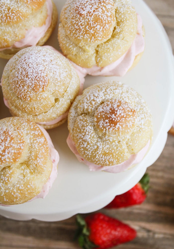 Strawberry Cream Puffs