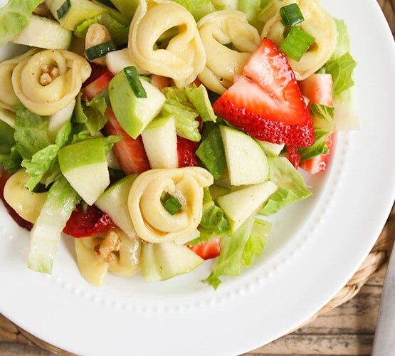 summer tortellini apple salad