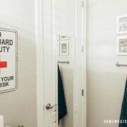Bathroom Closet Organization - from Somewhat Simple .com
