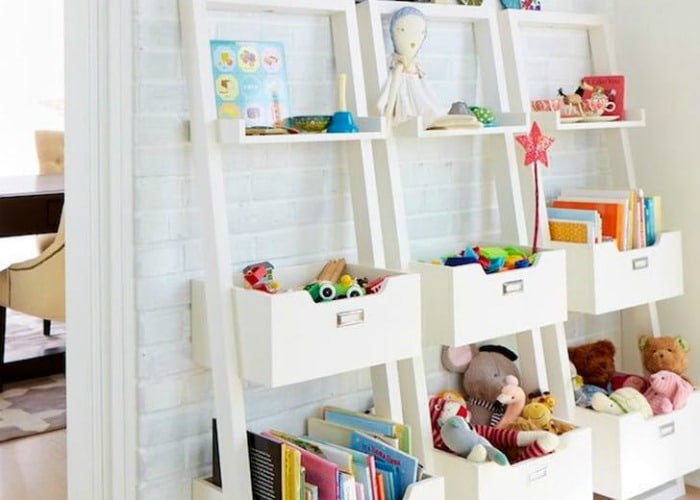 covered toy storage