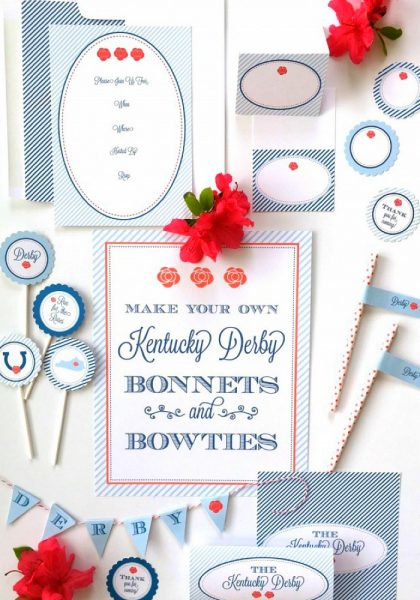 Kentucky Derby Party + Free Party Printables - Somewhat Simple