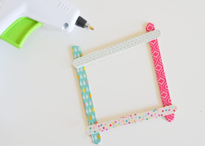 Washi Tape Popsicle Stick Frames