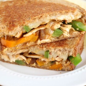 Chicken Fajita Grilled Cheese