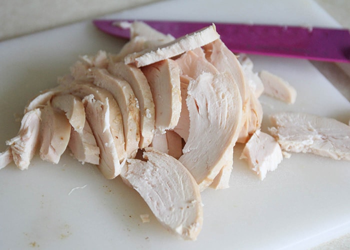 sliced chicken breast