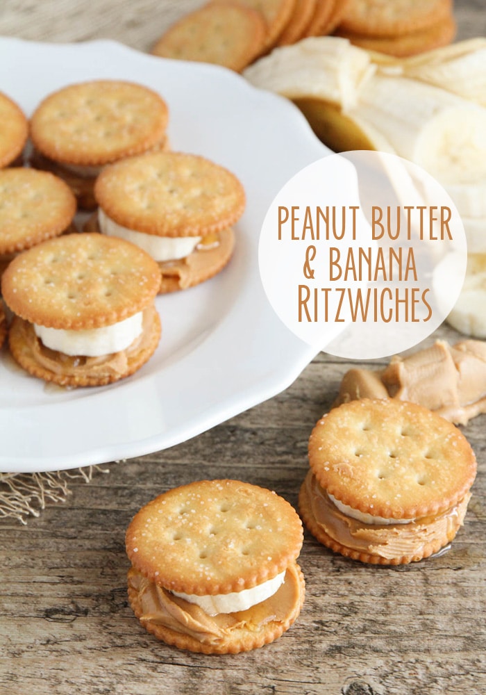 These peanut butter banana cracker are the perfect snack for any time of day. They are super delicious and so easy to make! #snacks #healthysnacks #snacksforwork #peanutbutterbanana #crackersnacks via @somewhatsimple