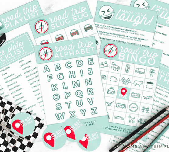 printable road trip activities kit family kids travel games