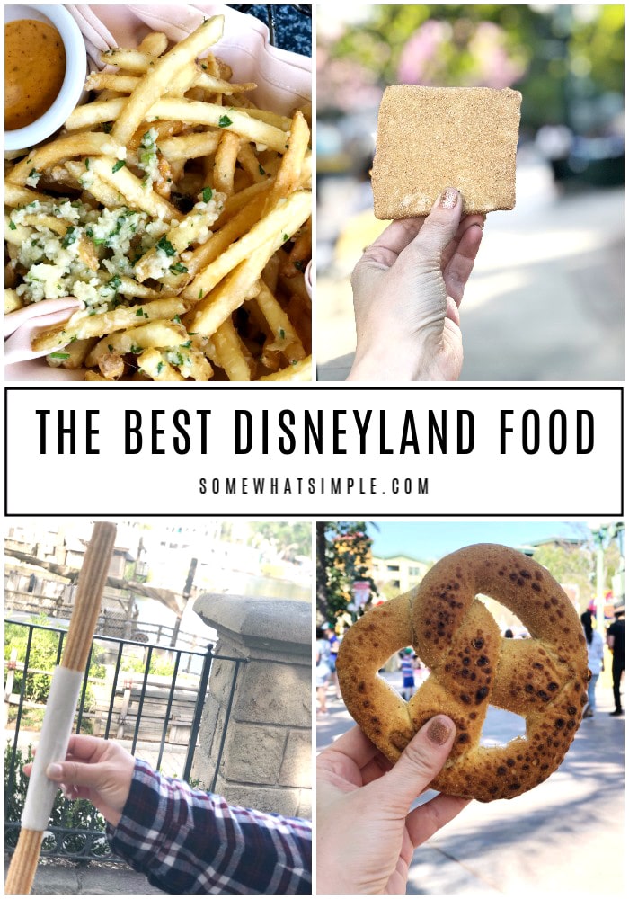 From Dole Whips to Churros and Clam Chowder in a Bread Bowl - here is the ultimate list of the best food at Disneyland and Disney's California Adventure! These 10 delicious recommendations will help make your Disney trip extra special. #bestfoodatdisneyland #thingstoeatatdisneylandcalifornia #bestfoodatdisneyscaliforniaadventure #bestdisneyfood #disneylandtips via @somewhatsimple