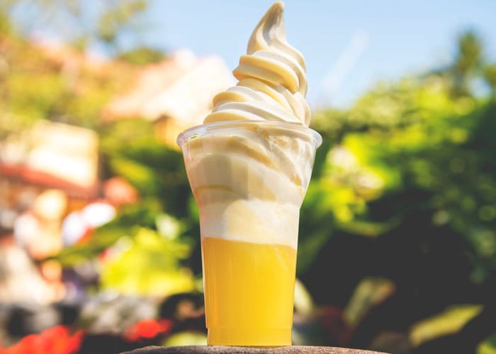 a Disney dole whip in a plastic cup