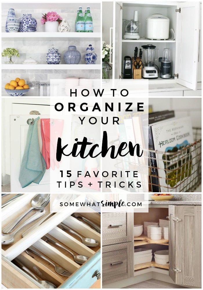 Helpful tips on how to organize kitchen items that are going to motivate you for sure!! Take a look at these 15 kitchen organization ideas:
#kitchen #clean #organize #kitchenorganization #kitchencupboard #kitchencounter #kitchendrawer #underthesink via @somewhatsimple