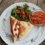 Easy Caprese Calzone Recipe on somewhatsimple.com