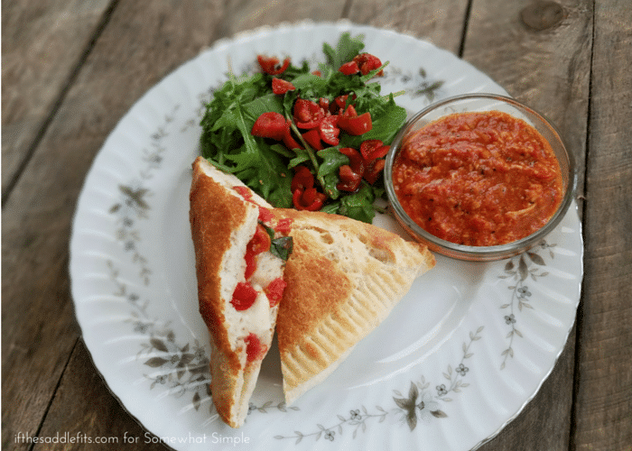 Easy Caprese Calzones Recipe on somewhatsimple.com