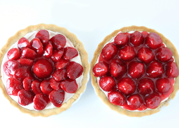 Recipe for Strawberry Tart with Cheesecake Filling