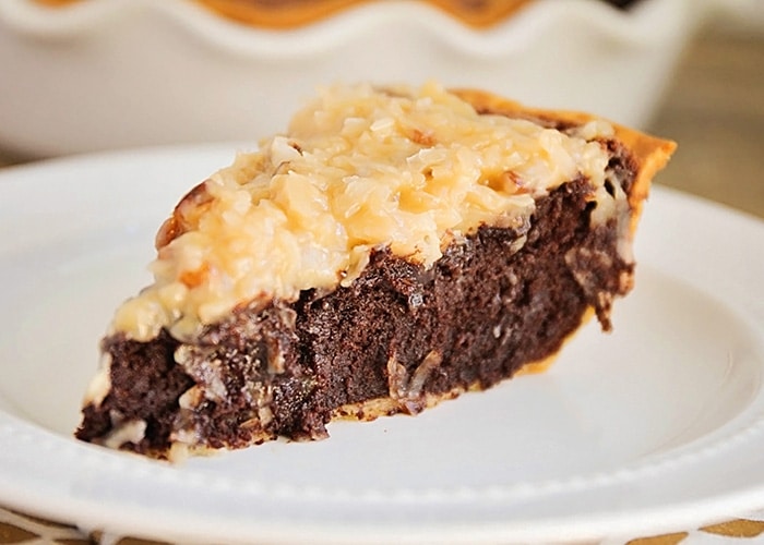 german chocolate brownie pie