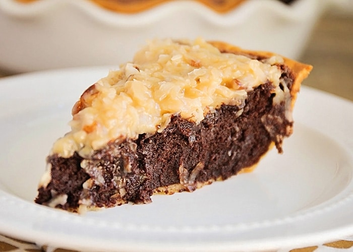 german chocolate brownie pie