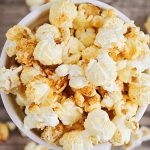 a bowl of Homemade Kettle Corn