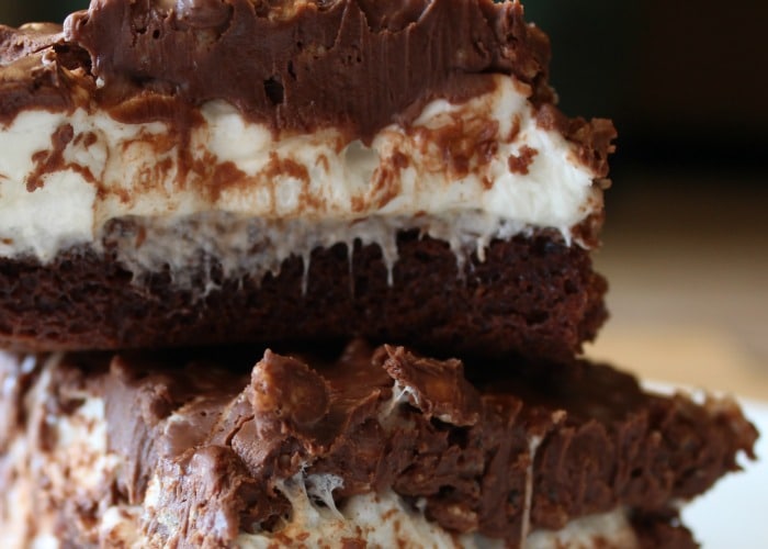 marshmallow krispy brownies