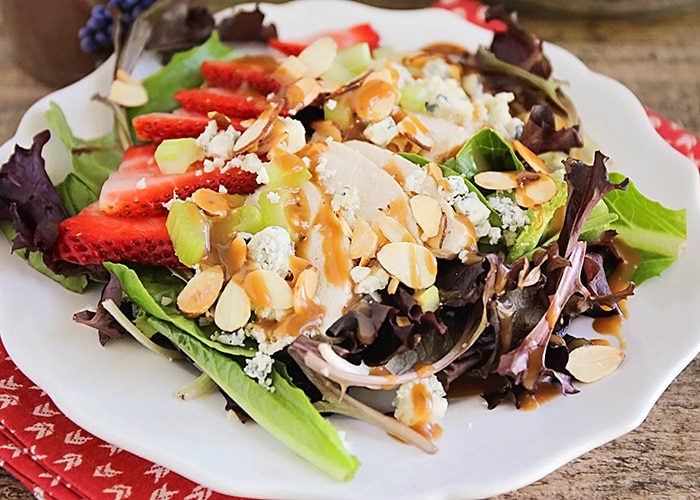 Strawberry Balsamic Chicken Salad  Somewhat Simple