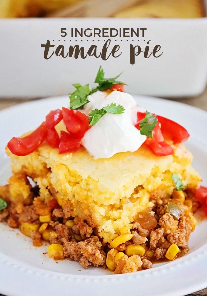 Tamale Pie is a warm, filling casserole that makes a delicious dish for a family dinner or a potluck. Here’s how to make Tamale Pie. via @somewhatsimple