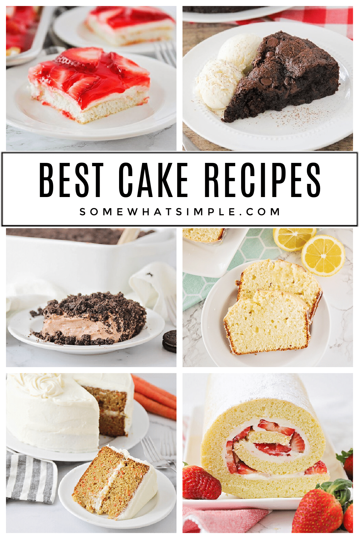 Have your cake and eat it too! Here are 20 of our favorite cake recipes for every season and celebration! via @somewhatsimple