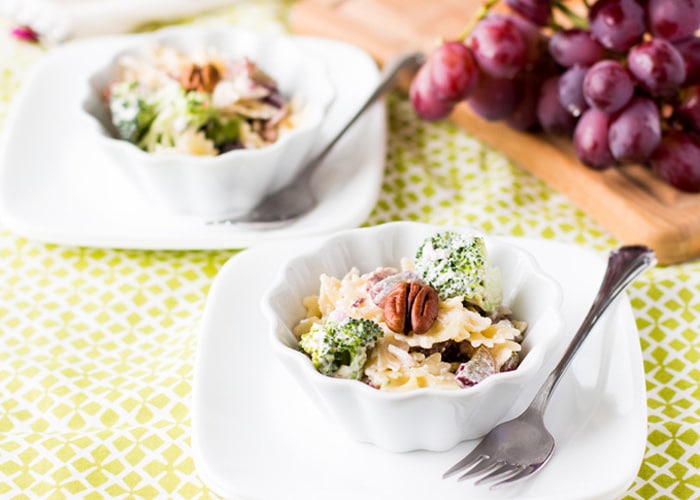 Broccoli Grape Salad. This salad is good enough to serve at a fancy dinner or at a family barbecue!