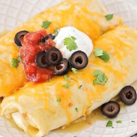 green chili chicken enchiladas