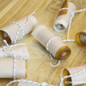 homemade fruit rolls ups on the counter