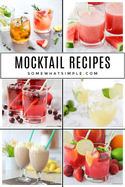 14 Mocktail Recipes - from Somewhat Simple .com