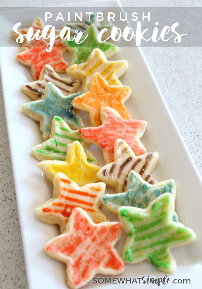 Painting Sugar Cookies via @somewhatsimple