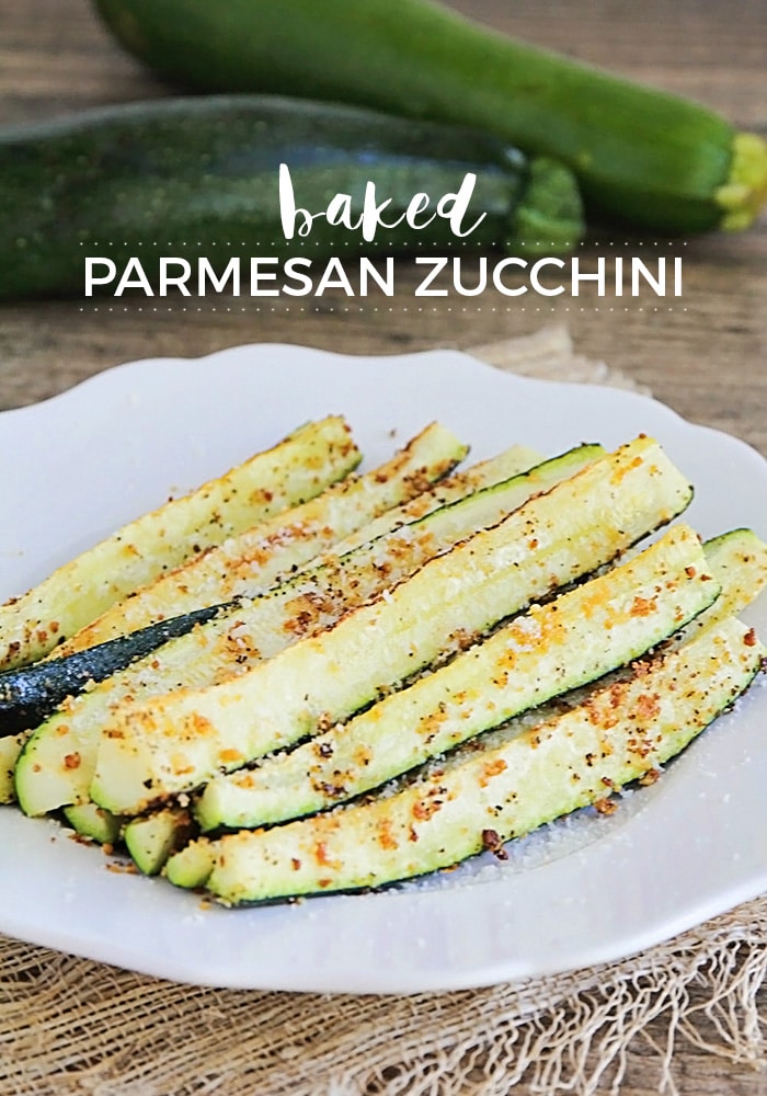 Made with fresh zucchini spears and grated parmesan cheese, Baked Parmesan Zucchini is a simple, healthy, and delicious appetizer or side dish! via @somewhatsimple