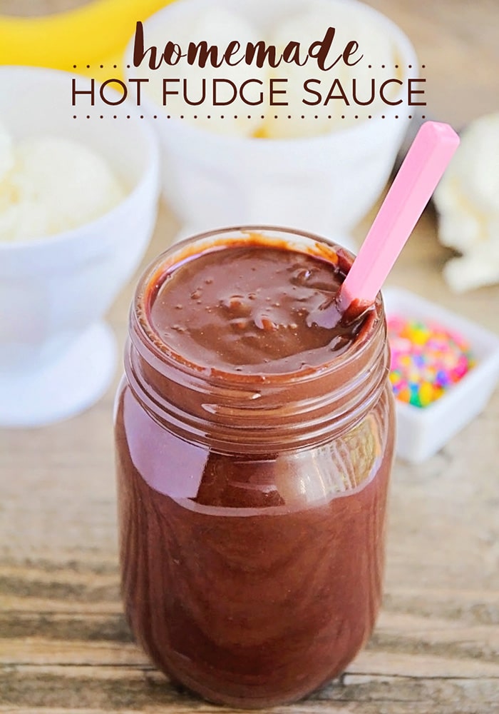 Grab your favorite ice cream or pancake recipe and get ready for the best homemade hot fudge sauce EVER! via @somewhatsimple