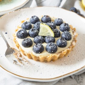 These refreshing, no-bake Lemon and Blueberry Tartlets are packed with citrus goodness and topped with juicy blueberries creating one amazing Summer dessert!