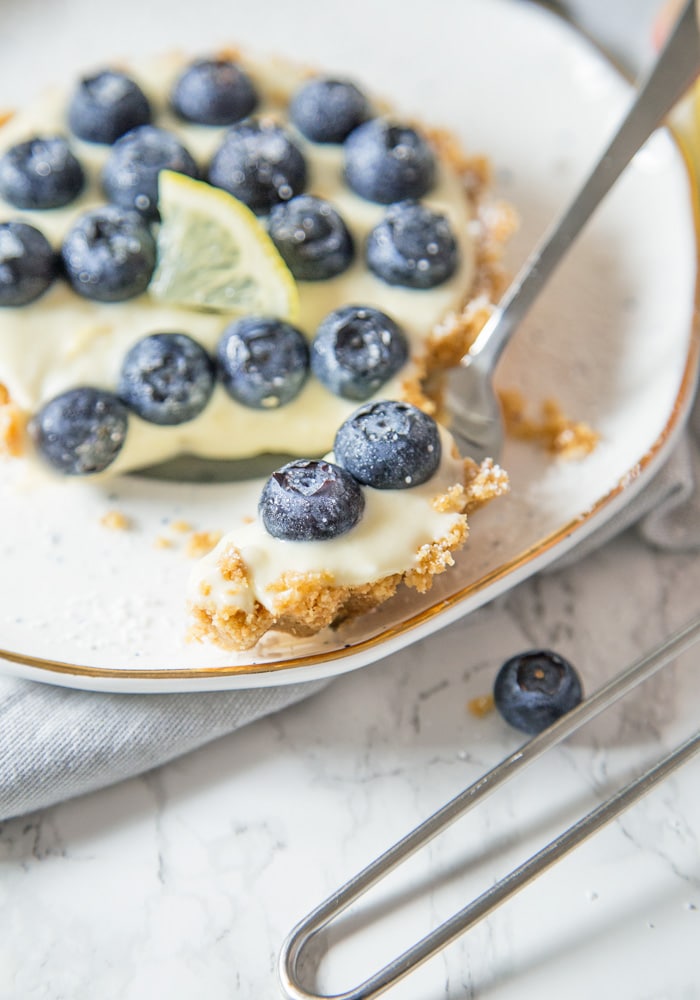 These refreshing, no-bake Lemon and Blueberry Tartlets are packed with citrus goodness and topped with juicy blueberries creating one amazing Summer dessert!