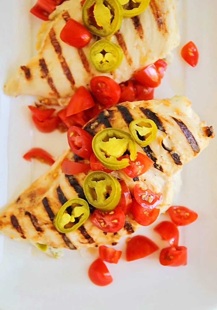 Spicy Stuffed Grilled Chicken Breasts