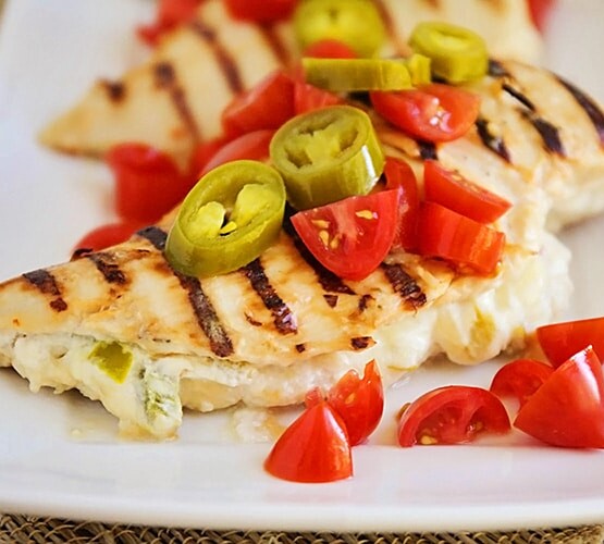 Spicy Stuffed Grilled Chicken