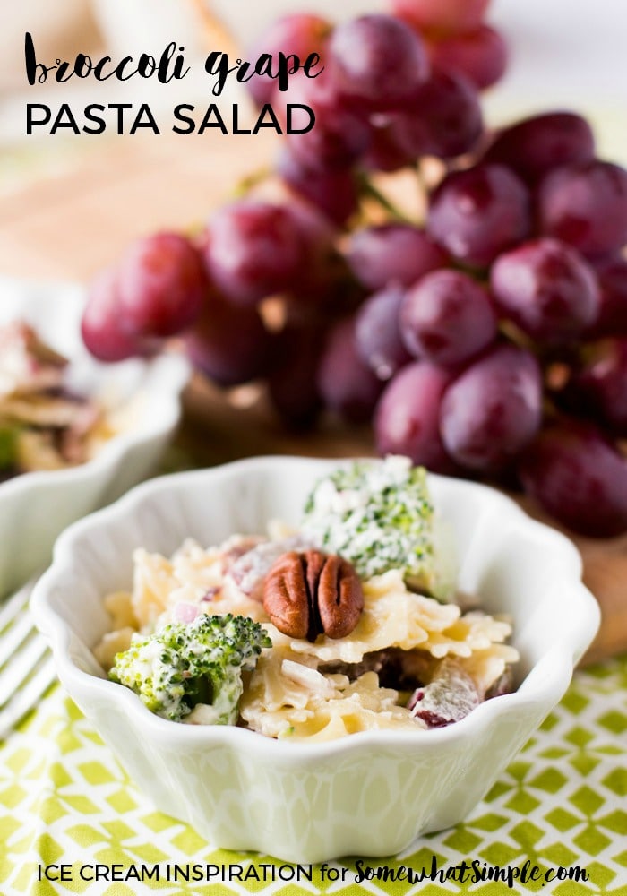 Broccoli Grape Pasta Salad - Somewhat Simple