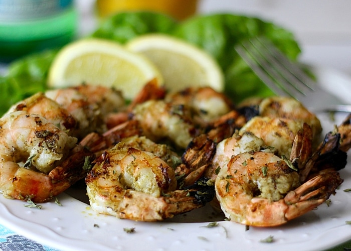 Grilled Pesto Shrimp