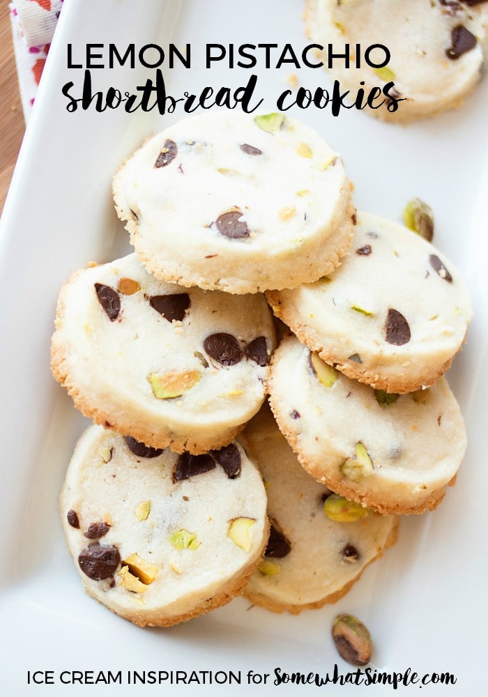 Lemon Pistachio Shortbread Cookies