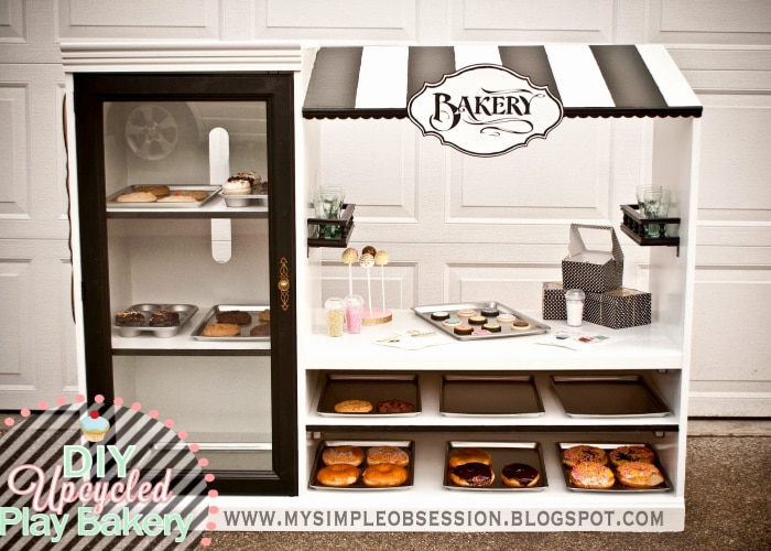 a tv cabinet turned into a little bakery shop