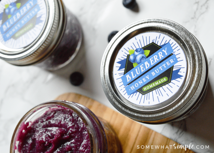 blueberry honey butter jars