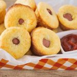 picnic platter filled with corn dog muffins