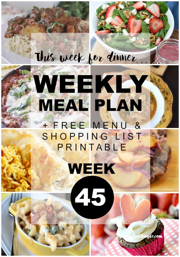 weekly menu plan week 45 let s eat somewhat simple