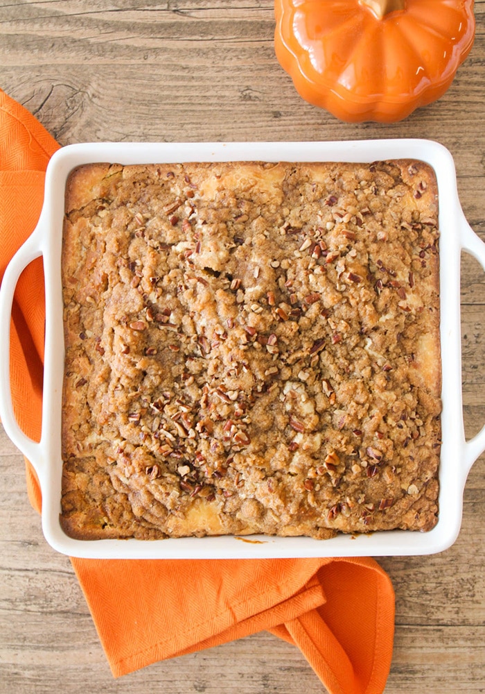 Pumpkin Cream Cheese Coffee Cake Somewhat Simple