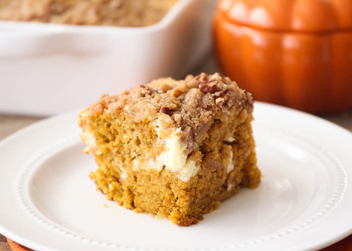 Pumpkin Cream Cheese Coffee Cake