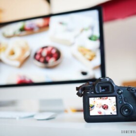 food photography concept with camera - join our team