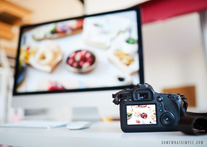 food photography concept with camera - join our team