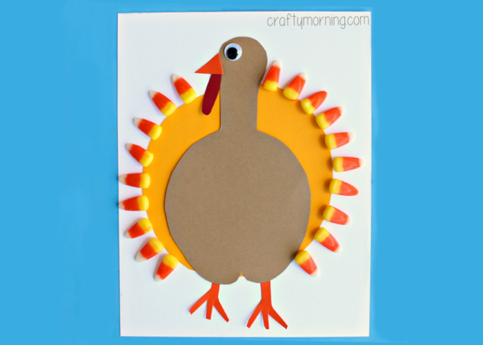 Candy Corn Turkey Craft for Kids