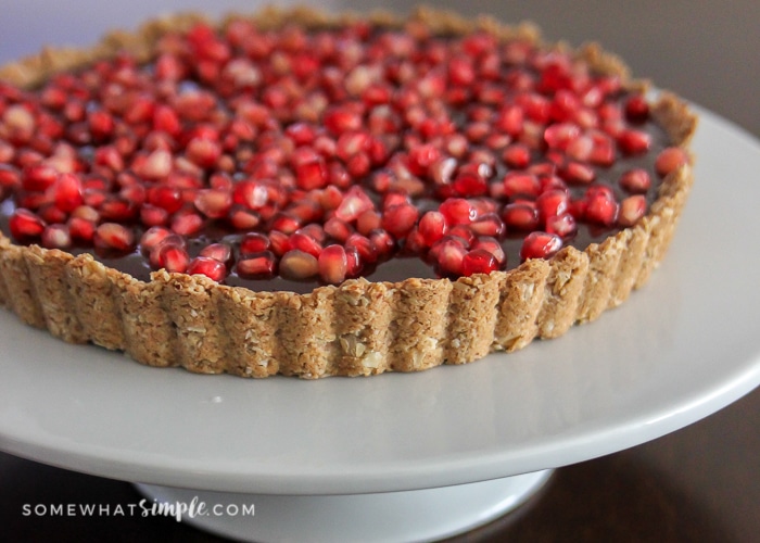 Chocolate Pomegranate Tart