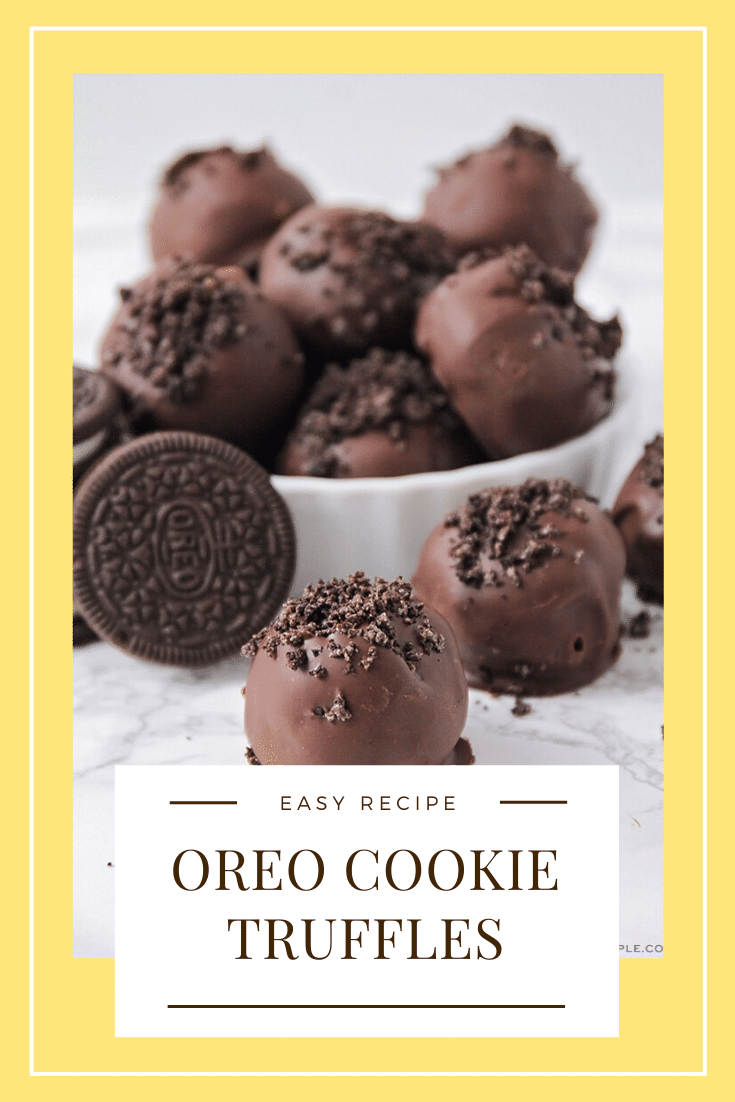 Oreo Cookie Truffles are an easy dessert that are made with the amazing combo of Oreo cookies and cream cheese. You only need 3 ingredients, so they're really easy to make and can be prepared in about 5 mins! These Oreo cookie balls are no bake and no fuss. I promise, you're going to love these! via @somewhatsimple