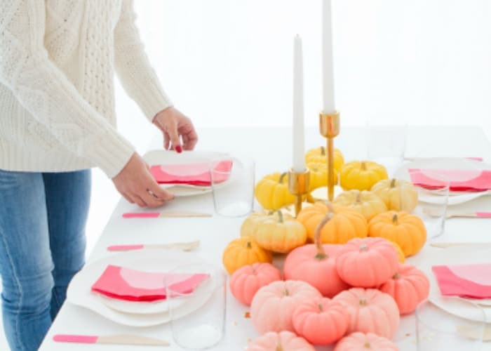 Thanksgiving Decorations - Bright Colored Centerpiece