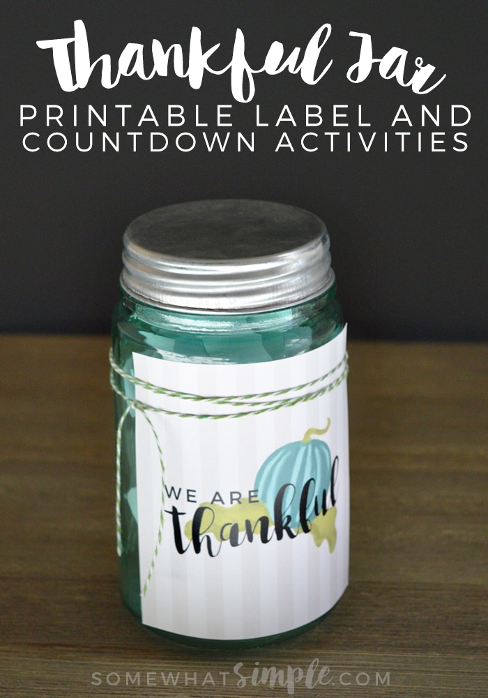 ACTIVITIES: Let’s cultivate an attitude of gratitude with this Thanksgiving Countdown Jar!